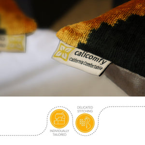 Canvello Handmade Black And Yellow Pillows - 18x18 | Set of 2 |