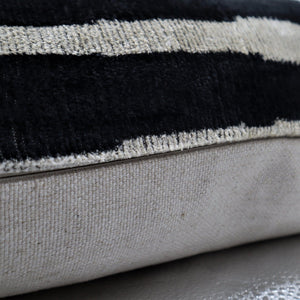 Canvello Handmade Black White Decorative Pillow and Insert | 16x24 in