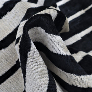 Canvello Handmade Black White Decorative Pillow and Insert | 16x24 in