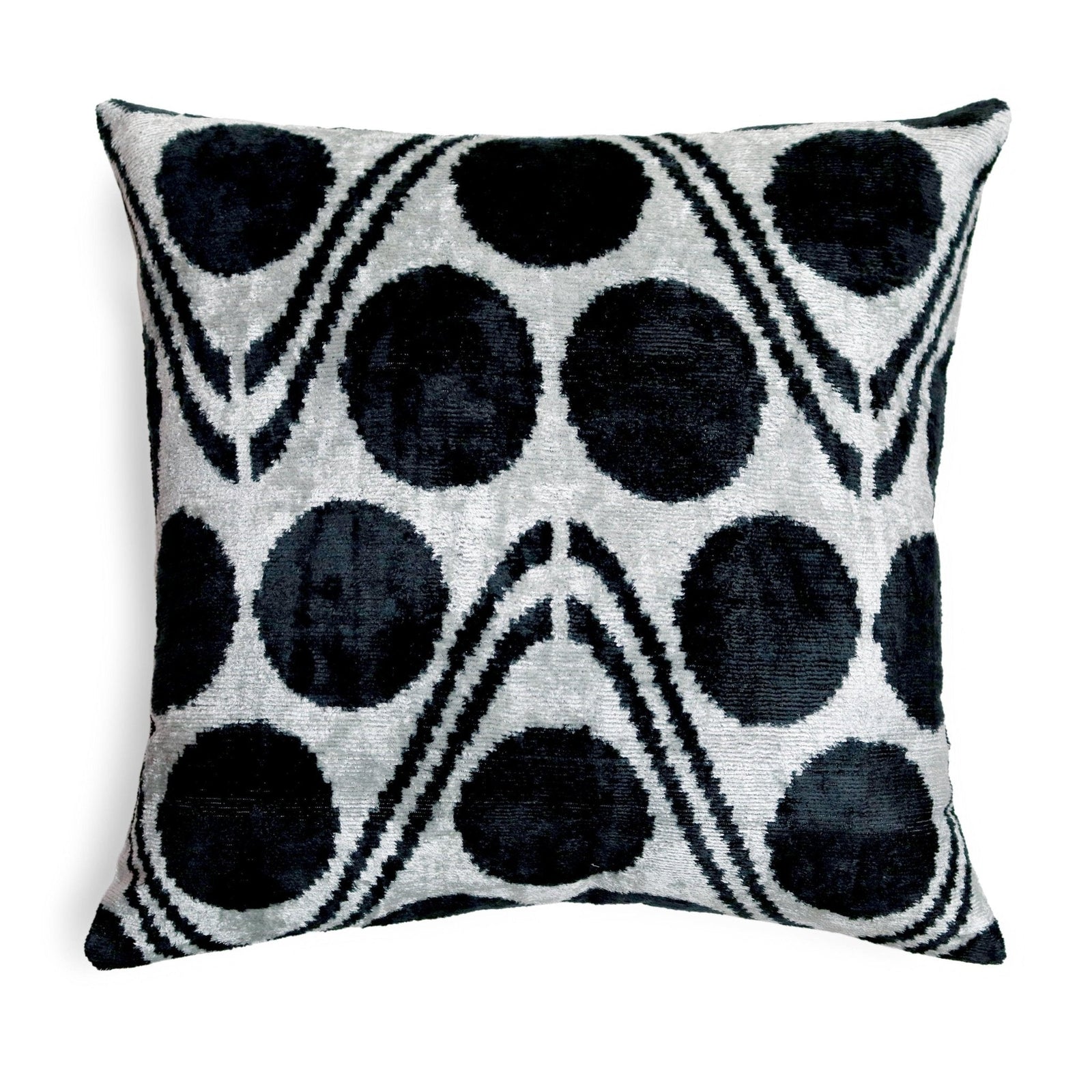 Canvello Handmade Black & White Velvet Throw Pillows - 20x20