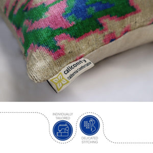 Canvello Handmade Blue And Green Pillow - 18x18 |Pack of 2|