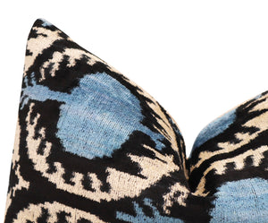 Canvello Handmade Blue Pomegranate Throw Pillows - 16x24 in