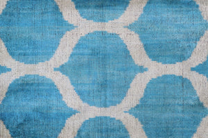 Canvello Handmade Blue Velvet Lumbar Pillow For Sofa - 16x24 in