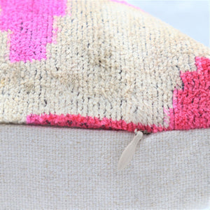 Canvello Handmade Blush Pink Decorative Pillow with Down Insert -  20"X20"
