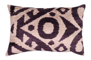 Canvello Handmade Decorative Black White Down Feather Pillow - 16"X24"