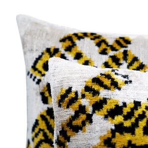 Canvello Handmade Designer Tiger Throw Pillow Down Filled - 16"X24"