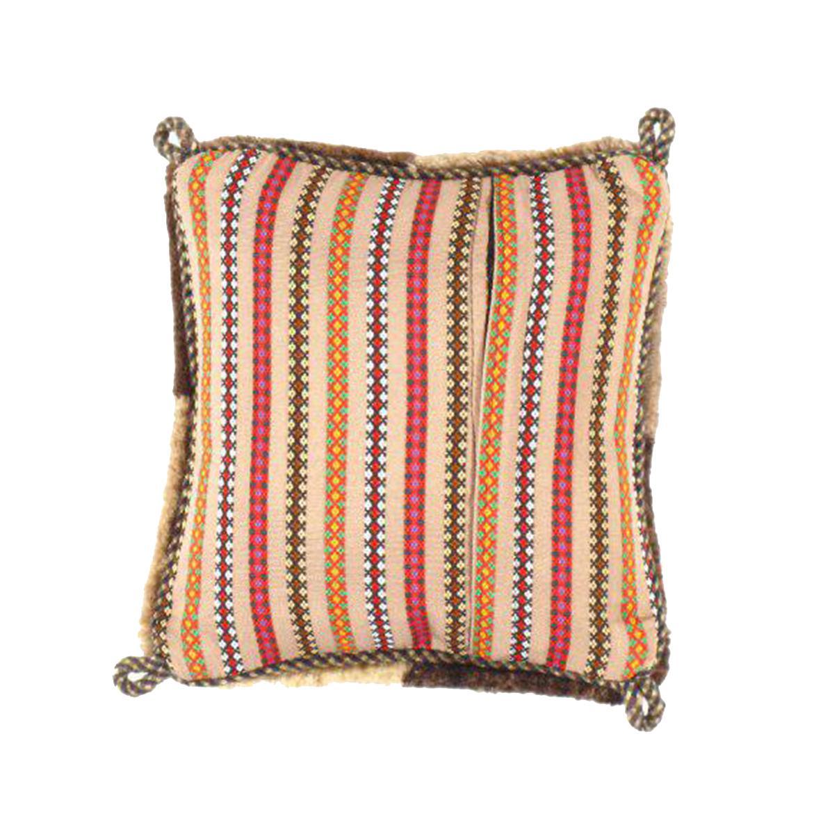 Canvello Handmade Gabbeh Lori Pillow - 12" X 12"
