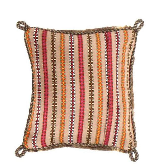 Canvello Handmade Gabbeh Lori Pillow - 12" X 12"