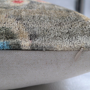 Canvello Handmade Gray Blue Velvet Throw Pillows - 16X24 in