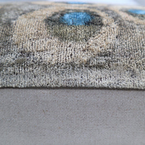 Canvello Handmade Gray Blue Velvet Throw Pillows - 16X24 in