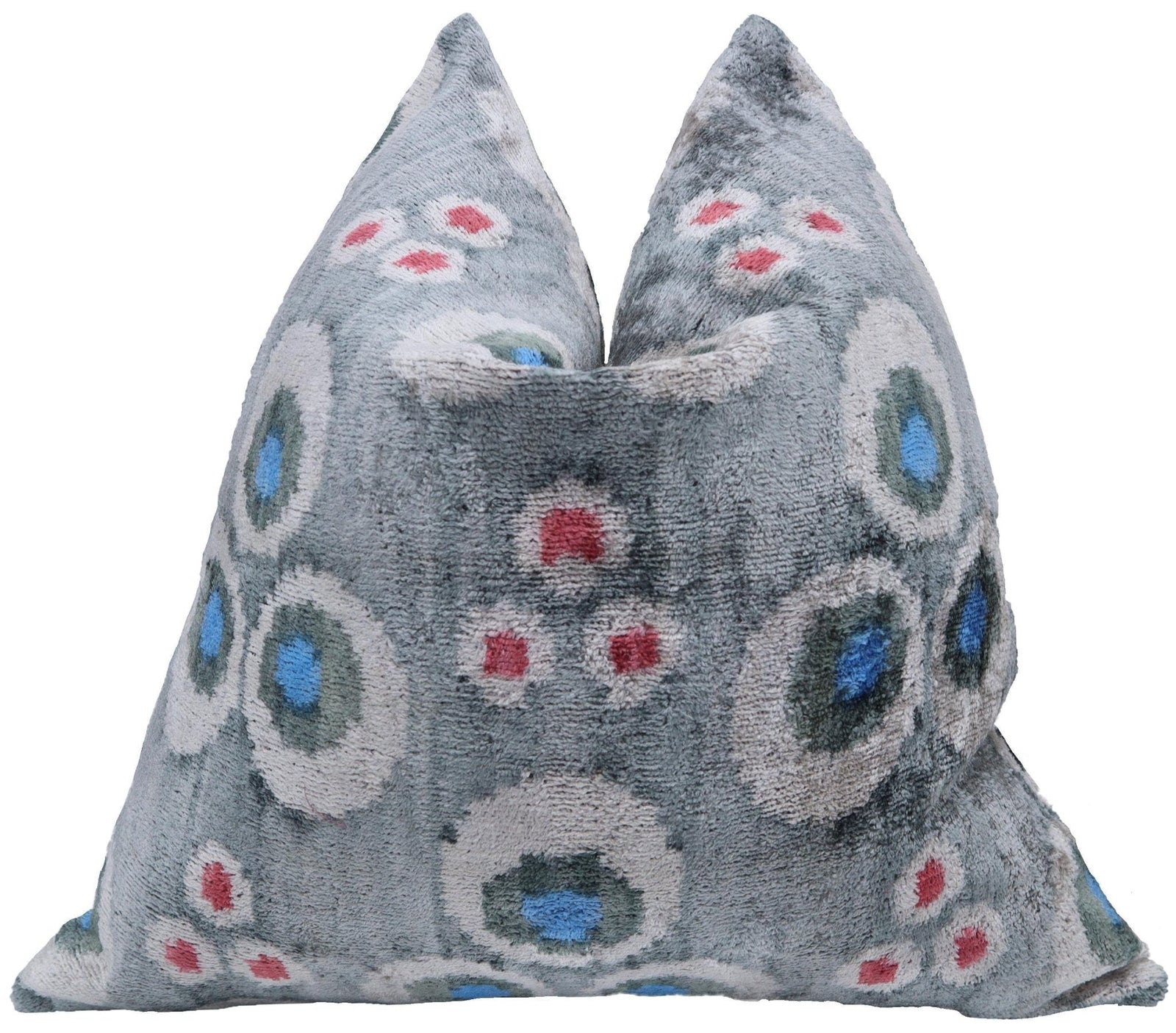 Canvello Handmade Gray Velvet Throw Pillow - 20x20