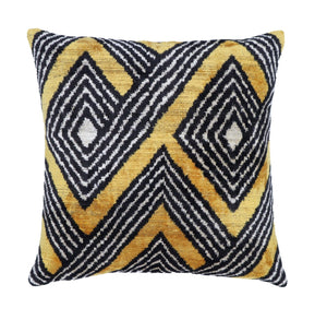 Canvello Handmade Luxury Black Lumbar Pillow | 16x16