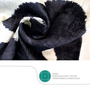 Canvello Handmade Luxury Black Square Pillow - Set of 2 |18x18|