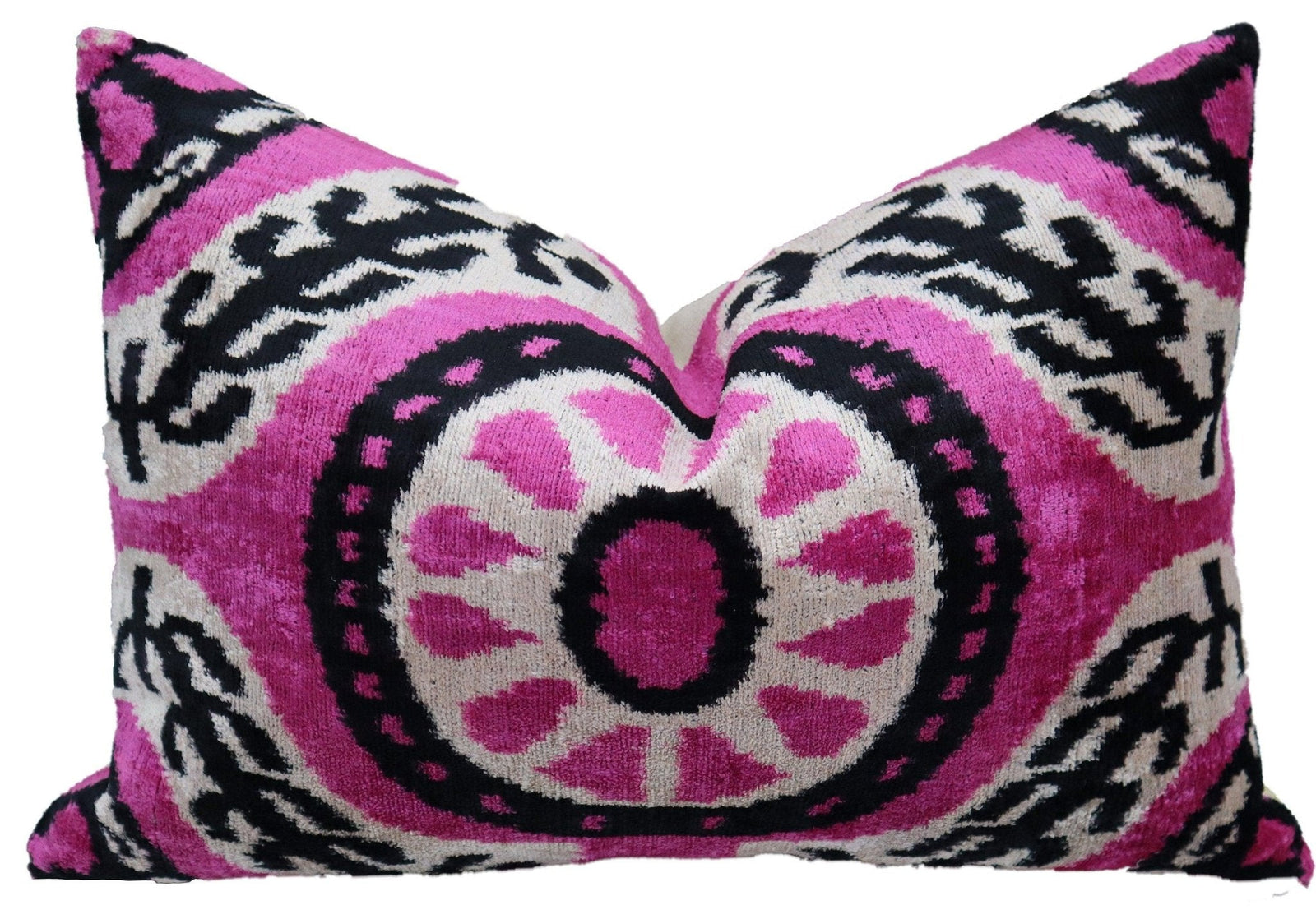 Canvello Handmade Luxury Decorative Pink with Doen Feather Pillow - 16x24in