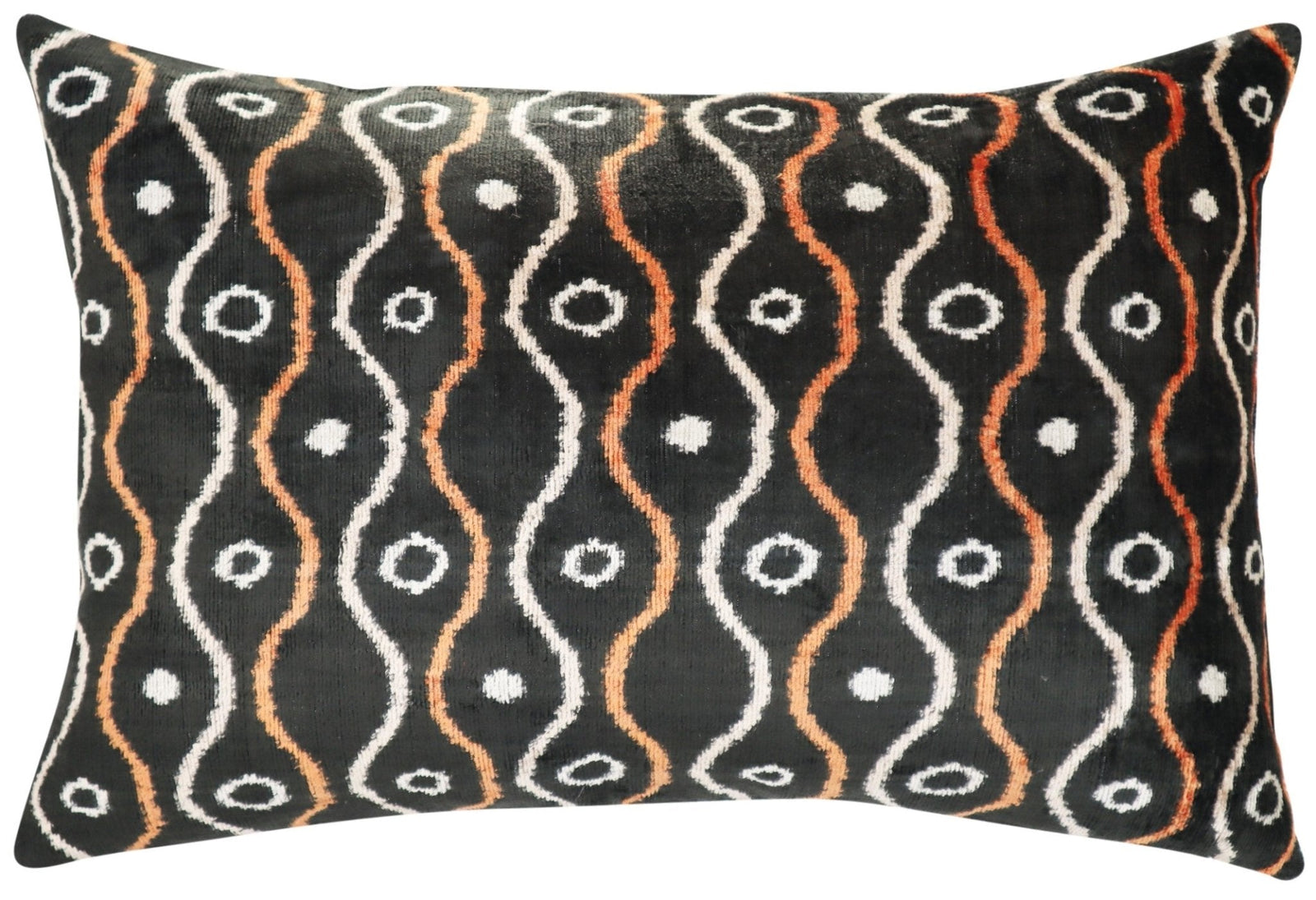 Canvello Handmade Luxury Gold Black Pillow with Down Insert - 16x24 in