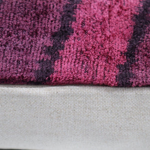 Canvello Handmade Luxury Pink Throw Pillow with Down Insert - 16x24 in