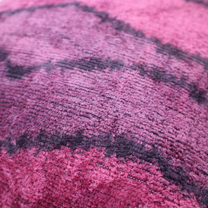 Canvello Handmade Luxury Pink Throw Pillow with Down Insert - 16x24 in