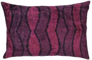 Canvello Handmade Luxury Pink Throw Pillow with Down Insert - 16x24 in