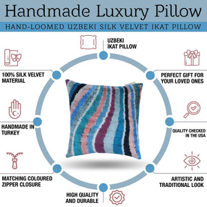 Canvello Handmade Luxury Rainbow Pillow with Down Insert