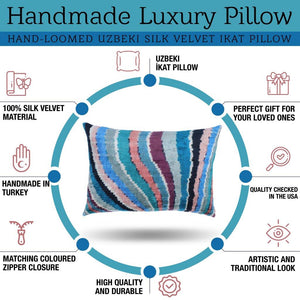 Canvello Handmade Luxury Rainbow Pillow with Down Insert