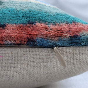 Canvello Handmade Luxury Rainbow Pillow with Down Insert