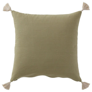 Canvello Handmade Olive Green Throw Pillow | 20 x20 in