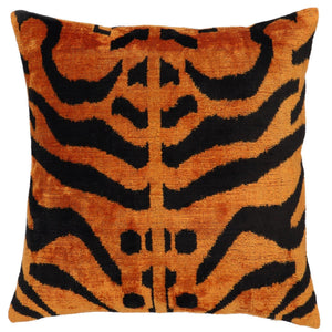 Canvello Handmade Orange Throw Pillow - 16x16 in