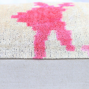 Canvello Handmade Pink Throw Pillow For Sofa | Set of 2 |18x18 |16x24 in