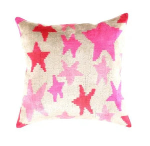 Canvello Handmade Pink Throw Pillow For Sofa | Set of 2 |18x18 |16x24 in