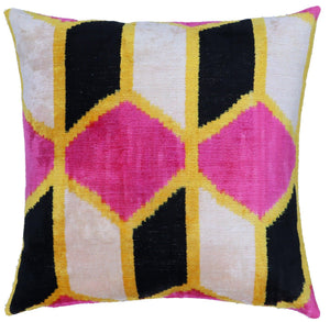 Canvello Handmade Pink Velvet Throw Pillows - 16x16 inch