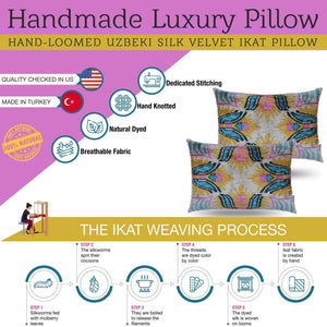 Canvello Handmade Soft Velvet Silk Cushion with Down Insert - 16x24