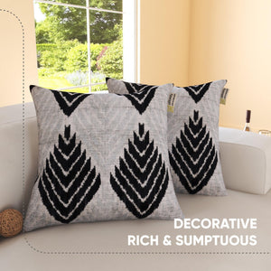 Canvello Handmade White Pillows For Couch with Down Insert - 18x18 in