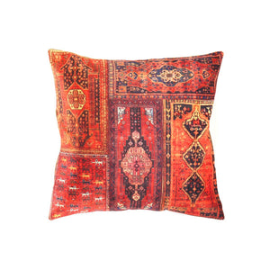 Canvello Heriz Design Velvet Pillow - 16' X 16'