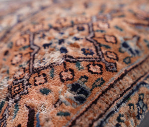 Canvello Kerman Rug Brown Throw Pillow - 18"x18"