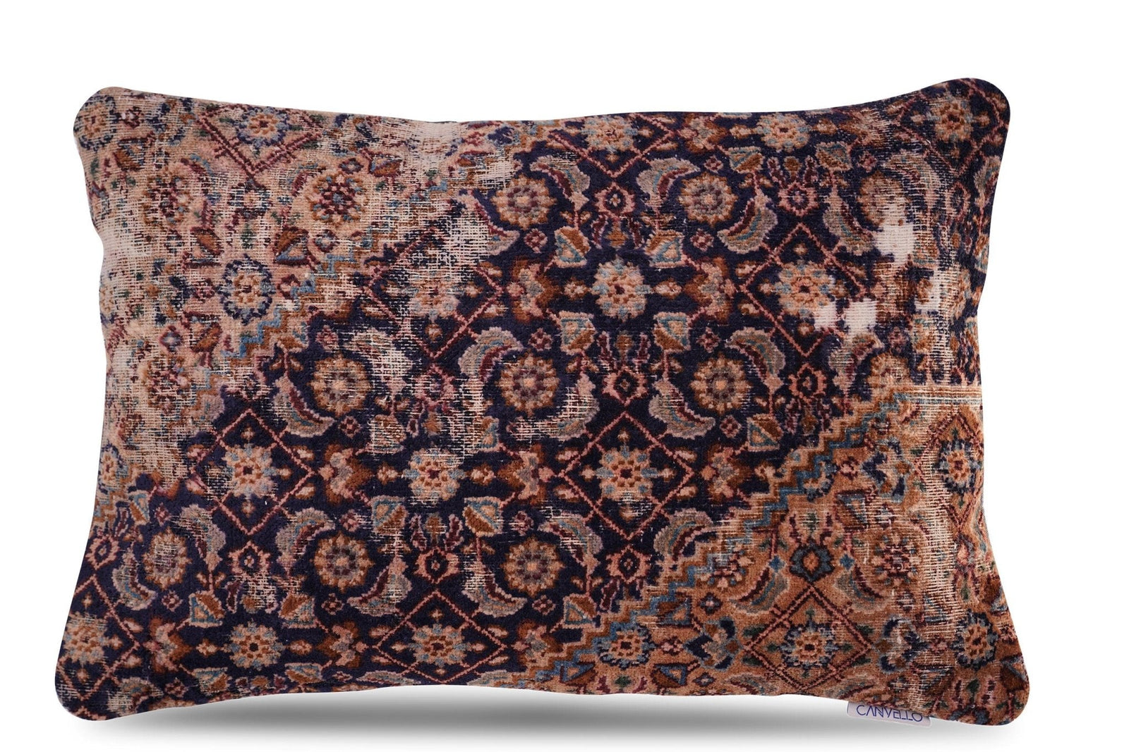 Canvello Kerman Rug Shabby Chic Pillow - 16"x24"