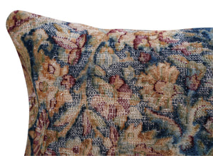 Canvello Kerman Rug Silkroad Throw Pillows - 18"x18"
