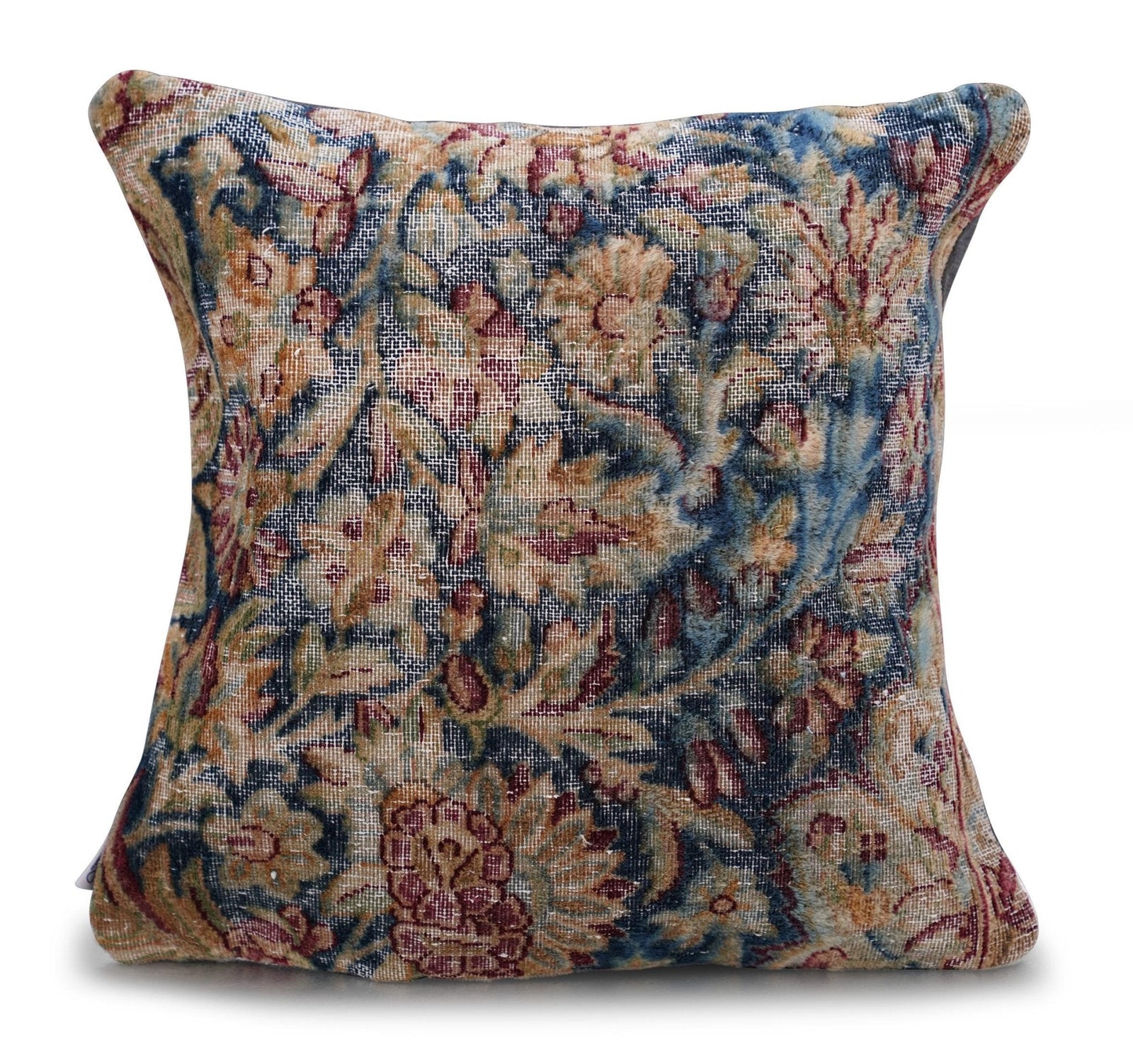Canvello Kerman Rug Silkroad Throw Pillows - 18"x18"