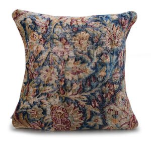 Canvello Kerman Rug Silkroad Throw Pillows - 18"x18"
