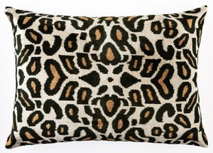 Canvello Luxurious 16x24 Handmade Velvet Silk Pillow with Premium Down Feather Insert -  Tiger Print Design