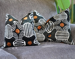 Canvello Luxury Black Pillows For Bed | 16x24 | 16x16 in |Set of 2
