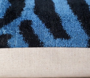 Canvello Luxury Blue Tiger Print Pillow for Couch - 16x16 inch