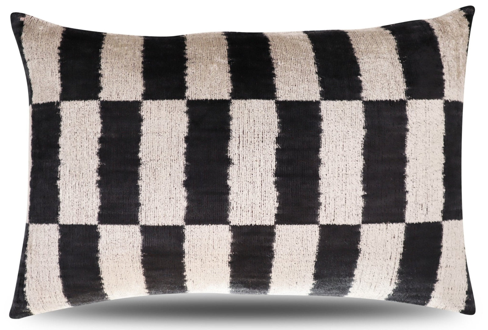 Canvello Luxury Decorative Black & White Throw Pillow | 16 x 24 in (40 x 60 cm)
