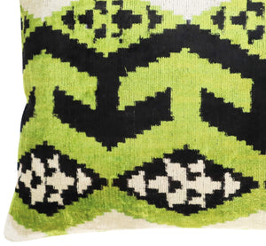 Canvello Luxury Decorative Green Black Throw Pillow | 16 x 24 in (40 x 60 cm)