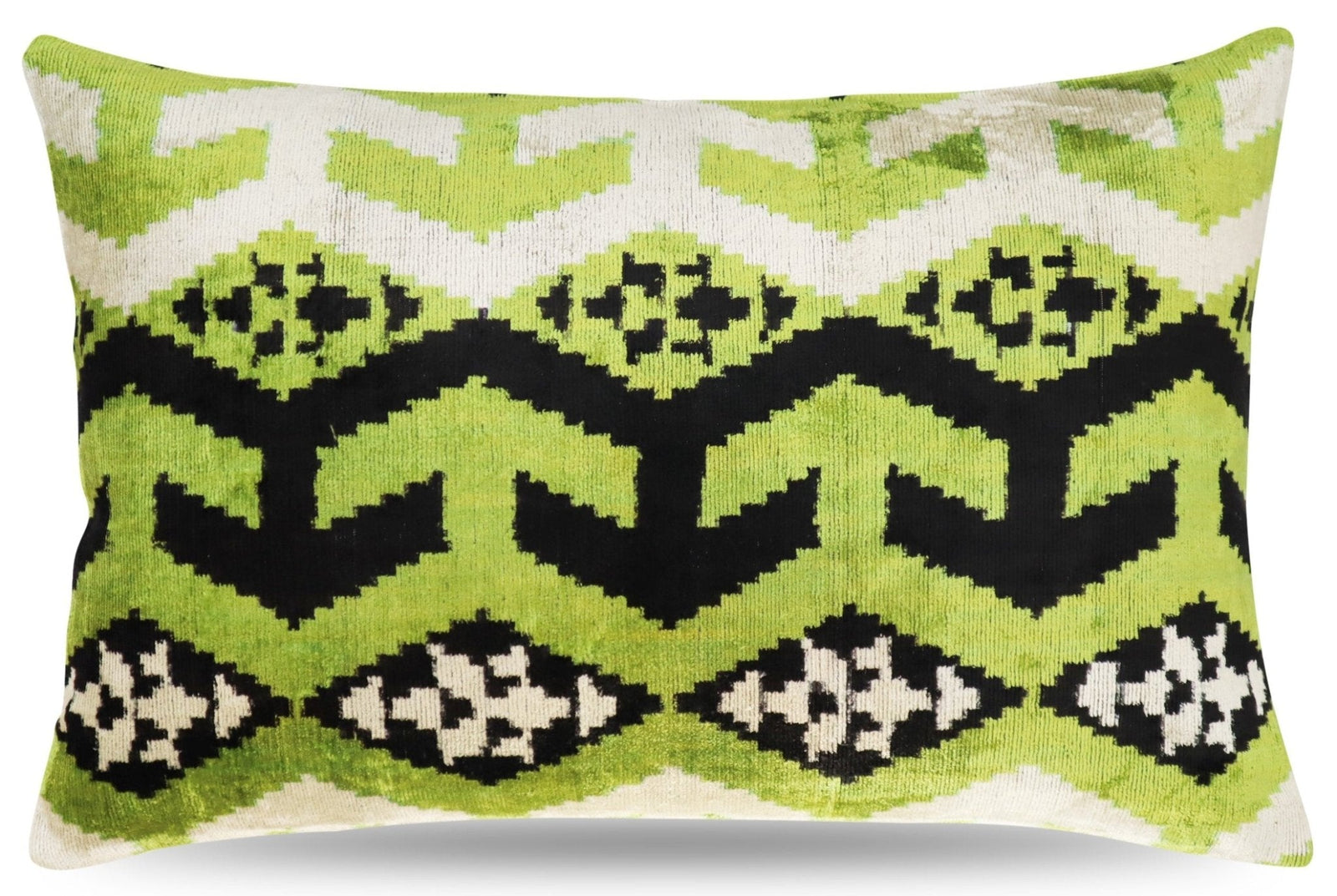 Canvello Luxury Decorative Green Black Throw Pillow | 16 x 24 in (40 x 60 cm)