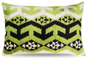 Canvello Luxury Decorative Green Black Throw Pillow | 16 x 24 in (40 x 60 cm)