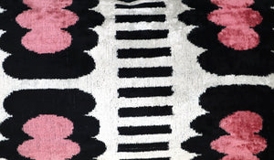 Canvello Luxury Decorative Pink Black White Throw Pillow | 16 x 24 in (40 x 60 cm)