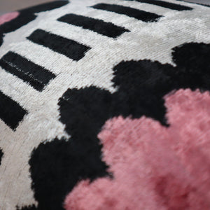 Canvello Luxury Decorative Pink Black White Throw Pillow | 16 x 24 in (40 x 60 cm)