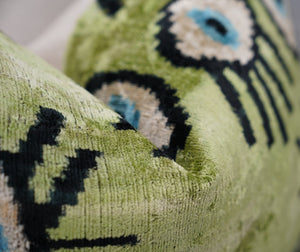 Canvello Luxury Green Smoke Olive Evil Eye Pillow for Couch| 16 x 24 in (40 x 60 cm)