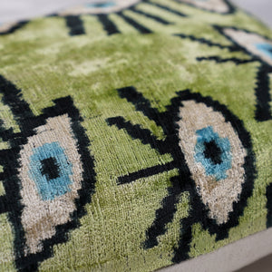 Canvello Luxury Green Smoke Olive Evil Eye Pillow for Couch| 16 x 24 in (40 x 60 cm)