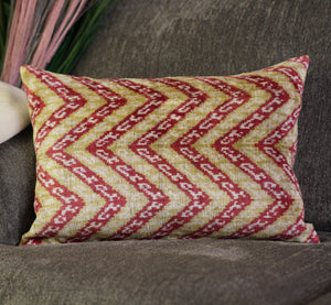 Canvello Luxury Light Brown Pink Throw Pillow Down Filled - 16x24 in